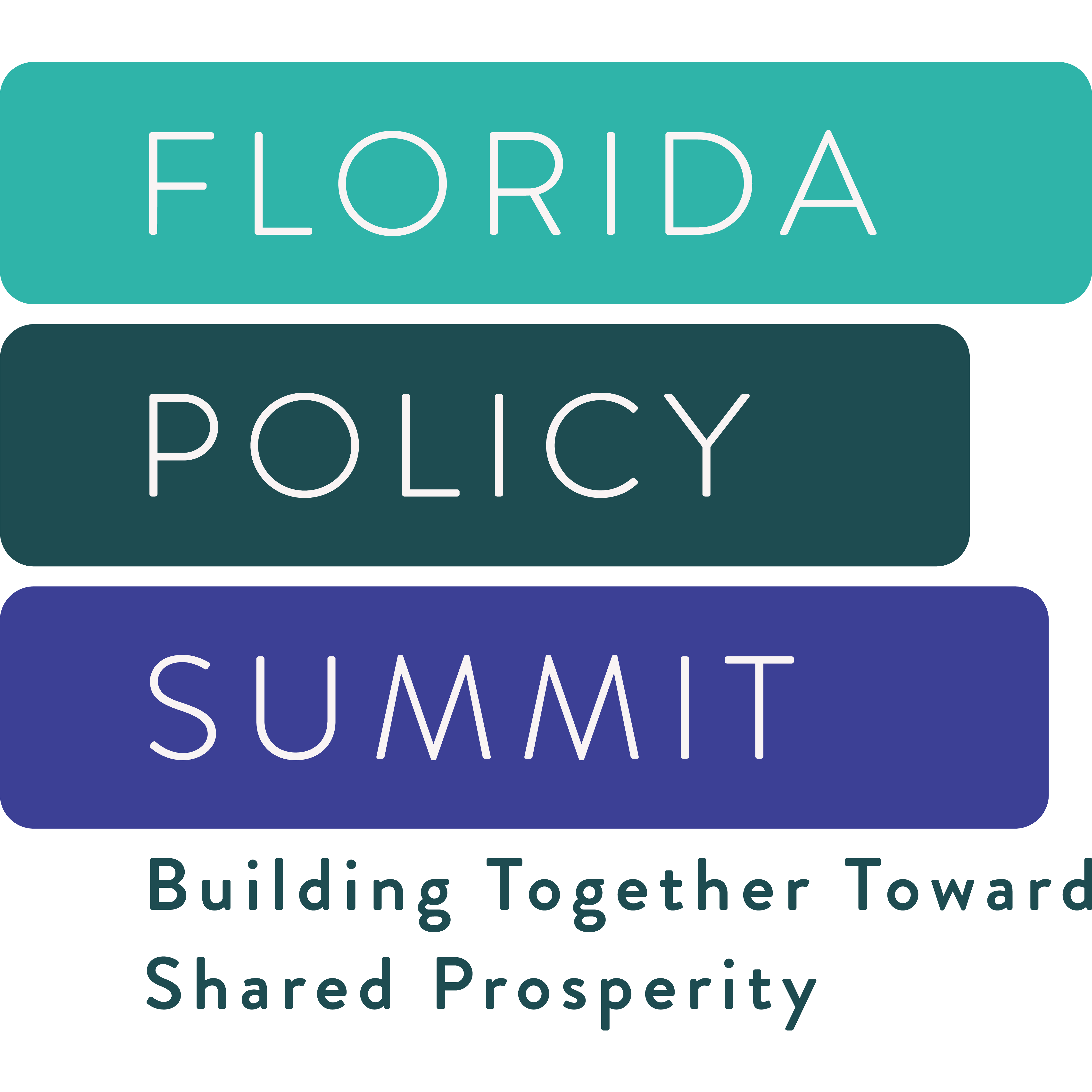 logo, Florida Policy Summit, Building together toward shared prosperity